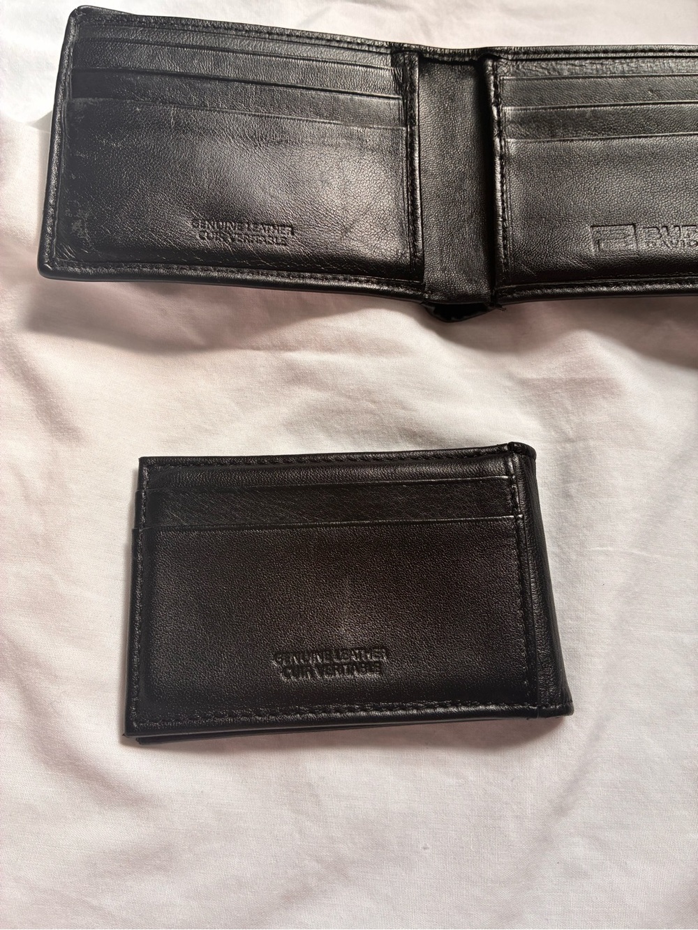 Buffalo David Bitton Men’s Black Genuine Leather Bi-Fold Wallet with ID window
